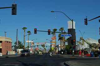 Fremont Street south at 7th Street.