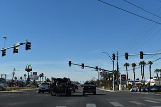 Nellis Boulevard is SR 612 south to SR 593 (Tropicana Avenue) and north to SR 604 (Las Vegas Boulevard) at Sunrise Manor.