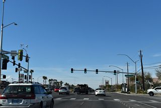 Tropicana Avenue is SR 593 west from SR 582 (Boulder Highway) 4.32 miles to Maryland Parkway by the University of Nevada, Las Vegas (UNLV).