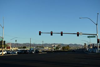 Tropicana Avenue is SR 593 west 4.32 miles from SR 582 (Boulder Highway) to Maryland Parkway at Paradise.