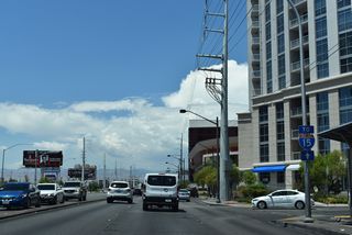 Leading west from Las Vegas Boulevard (old SR 604), Sahara Avenue continues 0.75 miles to Interstate 15.