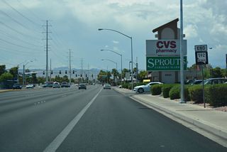 Nevada State Route 592/Flamingo Road west at Rainbow Boulevard (SR 595) in Spring Valley Nevada State Route 592/Flamingo Road west at Rainbow Boulevard (SR 595) in Spring Valley