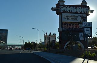 Entering the Las Vegas Strip along Nevada State Route 593/Tropicana Avenue east from I-15 Entering the Las Vegas Strip along Nevada State Route 593/Tropicana Avenue east from I-15