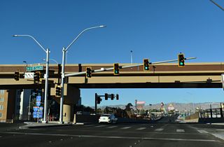 South from Las Vegas, Interstate 15 south leads to Primm and all points in Southern California.