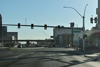 Tropicana Avenue east at Polaris Avenue.