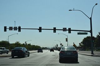 Tropicana Avenue continues east to University Center Drive, which was formerly Swenson Street.