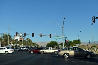 Decatur Boulevard is a major arterial south to CC-215 at Enterprise and north to I-11/U.S. 95 in the city of Las Vegas.