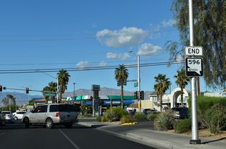 Prior to 2023, SR 596 extended north along Jones Boulevard from Sahara Avenue to Smoke Ranch Road.