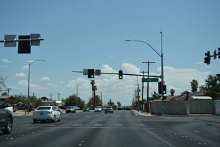 Jones Boulevard continues south from I-11/U.S. 95 to the signalized intersection with Alta Drive.
