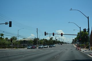 Jones Boulevard south at Rochelle Avenue in Spring Valley.