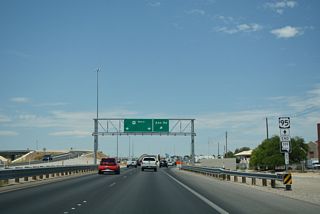 The north end of Nevada State Route 599 along Rancho Drive in Las Vegas The north end of Nevada State Route 599 along Rancho Drive in Las Vegas