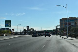 SR 599 (Rancho Drive) converges with I-11/U.S. 95 at a SPUI just south of Bonanza Road (SR 579).