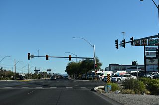 The southern section of Jones Boulevard is part of SR 605 from Rancho Drive to Smoke Ranch Road.