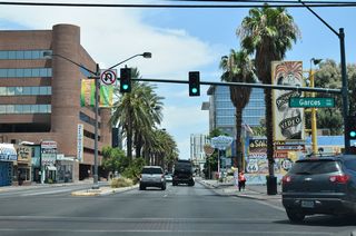 Las Vegas Boulevard north at Garces Avenue.