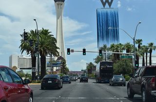 Liset Way, which was formerly named SLS Way, intersects Las Vegas Boulevard across from the Las Vegas Festival Grounds. The Sahara Las Vegas resort represents the north end of the Las Vegas Monorail, which extends south toward MGM Grand via the Las Vegas Hilton, Las Vegas Convention Center, and Bally's resort.