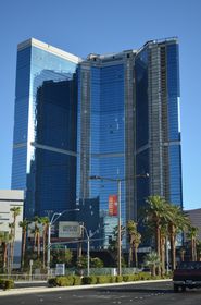 The Fontainebleau rises over 60 floors along the east side of Las Vegas Boulevard ahead of Elvis Presley Boulevard. Work on the resort got underway in 2007, but was halted in 2009 due to the economy. The property changed hands in 2010 and again in August 2017. With new ownership, work to complete the complex continued through late 2020 (Segall, 2020).