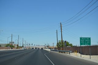 The Nellis Air Force Base Area II Gate is another 2.5 miles beyond the Beale Gate at forthcoming Beale Avenue.