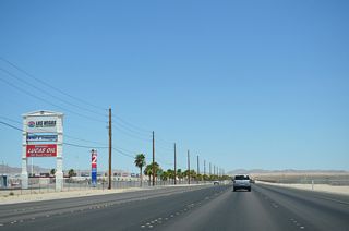 Entry 2 to Las Vegas Motor Speedway is located along Las Vegas Boulevard as SR 604 mile marker 8.21.