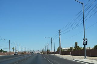 The first shield for Nevada State Route 604 north appears along Las Vegas Boulevard after Craig Road (SR 573).