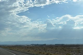 Las Vegas Motor Speedway appears to the southwest.
