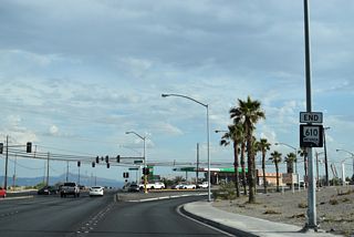 The south end of SR 610 at Lamb Boulevard and SR 604 (Las Vegas Boulevard).