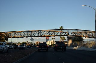 The Las Vegas Wash Trail spans SR 612 where Nellis Boulevard crosses Las Vegas Wash.