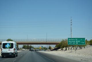 A loop ramp connects Durango Drive with SR 613 (Summerlin Parkway) one mile from the exit to Buffalo Drive.