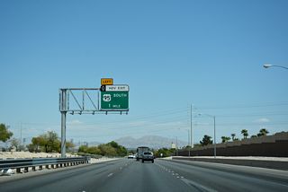 A flyover directly connects SR 613 (Summerlin Parkway) east with the HOV lane along I-11/U.S. 95 south in one mile.