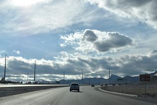 CC-215 travels south through Summerlin 2.2 miles to meet SR 159 (Charleston Boulevard). SR 159 ventures west from the Las Vegas area to Red Rock Canyon.