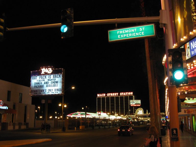 Main Street north at Fremont Street - Las Vegas, NV