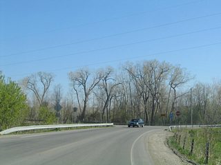 CR 9 concludes at NY 436 (Nunda-Dansville Road) just west of Canaseraga Creek the village of Dansville.