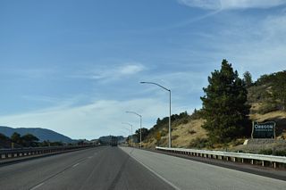 Oregon welcome sign along Interstate 5 in Jackson County Oregon welcome sign along Interstate 5 in Jackson County