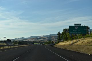 OR 66 (Ashland Street) provides the most direct route between Ashland and Klamath Falls to the east. The state highway ends at OR 140 near U.S. 97 in 58 miles. Dead Indian Memorial Road links Ashland with OR 140 near Mt. McLaughlin (el. 9,495 feet).