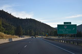 OR 234 west ends at the diamond interchange (Exit 43) with Interstate 5 between OR 99 (Rogue River Highway) and Profetta Lane.