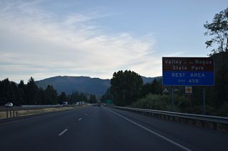 Located along the north bank of the Rogue River off Exit 45 B, Valley of the Rogue State Park acts as a rest area for Interstate 5 travelers.