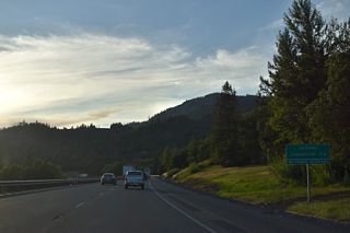 Interstate 5 enters Josephine County west of milepost 52.
