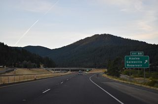 Located east of Patrick Mountain, Upper Cow Creek Road heads northeast from Exit 88 to Galesville Reservoir.