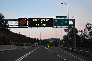 OR 99 (Main Street) leads east from the trumpet interchange at Exit 108 into Downtown Myrtle Creek. Founded in 1893, Myrtle Creek is home to around 3,500 residents.