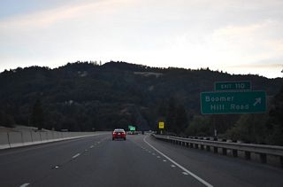 Boomer Hill Road follows Van Dine Creek southwest onto Boomer Hill.