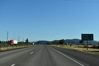 The unincorporated community of Goshen is next along Interstate 5 north from Creswell.