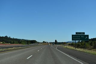 Dillard Access Road extends north to Mathews Road near OR 58 (Willamette Highway), and adjacent OR 99. OR 99 parallels the Southern Pacific Railroad line northward into Goshen. Goshen began with the establishment of a post office on September 6, 1874. Goshen was named after the Goshen region in lower Egypt.