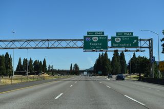 OR 126 extends 5.4 miles east along freeway from Exit 194 A to 52nd Street in Springfield. The state route travels 72 miles from Springfield to U.S. 20 in the Cascade Mountains.