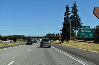 Known as Santiam Highway east of Albany, U.S. 20 crosses the Cascade Crest at Santiam pass en route to Bend.