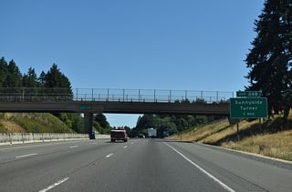 Illahee Crossing spans I-5/OR 99E one mile south of Exit 248 for Sunnyside and Turner. Sunnyside lies a short distance west of I-5. Turner is a city of around 2,500 located three miles to the east along Delaney Road.