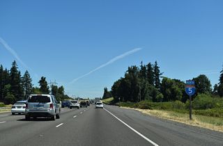 There will be at least three lanes in each direction along Interstate 5 for the rest of the way north to the Rose City.