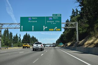 Interstate 205 provides an alternative route for travelers passing through the Portland area en route to points north and east.