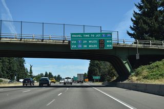 Traffic typically becomes more congested beyond Exit 286.