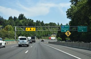 Navigating through the hilly terrain of southwest Portland along "Terwilliger Curves".