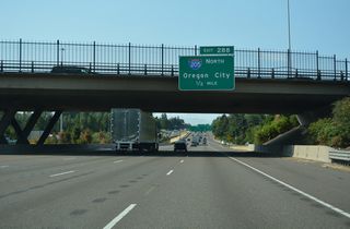 Interstate 205 opened between Exit 288 and Oregon City in 1974 and overall around Portland by 1983.