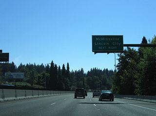 OR 99W leads southwest to OR 18 at McMinnville. OR 18 travels west from there 53.05 miles to U.S. 101 north of Lincoln City.